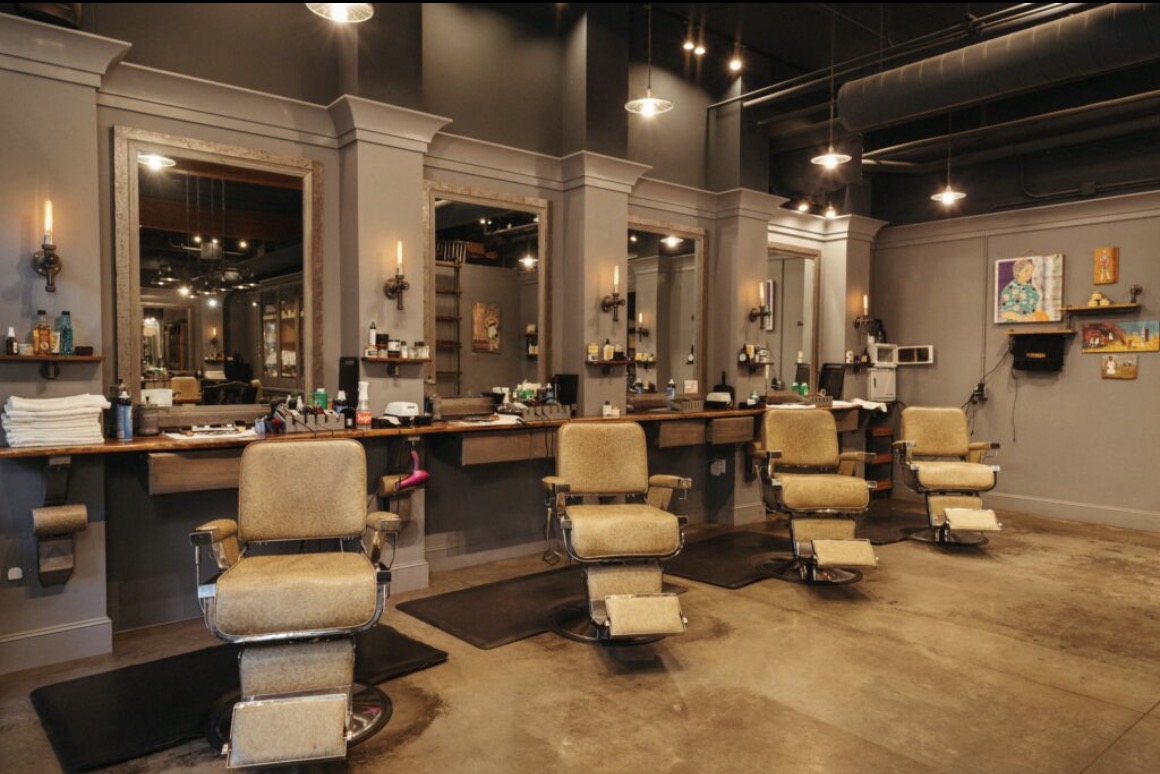 Inside the Kings Cuts barbershop